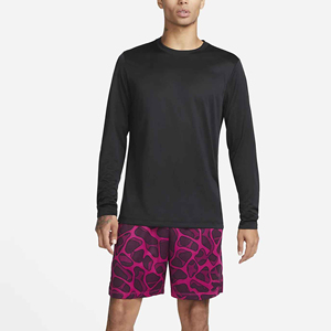 T-shirt de haute qualité pour hommes 100% coton Vêtements unis simples Mode Homme Respirant T-shirts à manches longues à col rond personnalisés - Product Image 2