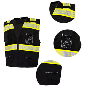 Chaleco de Seguridad Reflectante de Alta Visibilidad Personalizable con Opción de Logotipo, Material de Poliéster/Nailon para Adultos - Product Image 3