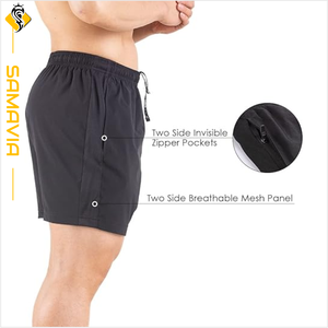 Custom <b>Men's</b> Bermuda Running <b>Shorts</b> Breathable Quick Dry Athletic Sportswear with Pockets Casual Style for Training & Workout - Product Image 5