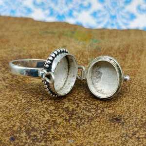 Anillo fino de piedra lunar arcoíris de nuevo diseño, cabujón de corte ovalado elegante, joyería de piedras preciosas semipreciosas para bodas - Product Image 4
