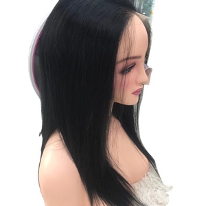 Venta al por mayor de pelucas de cabello humano HD de encaje frontal negro natural recto para las mujeres negras de pelo vietnamita - Product Image 2