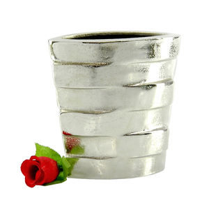 Pot de fleur à la demande feuille unique en relief vases à fleurs finis bruts en forme de carré pots de fleurs décoratifs pour la maison faits à la main - Product Image 5