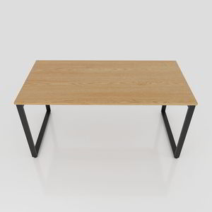 HCRT007 - Patas de Mesa Rectangulares de Hierro de 80x160cm, Requiere Ensamblaje, Estilo Industrial, Muebles de Oficina - Product Image 4