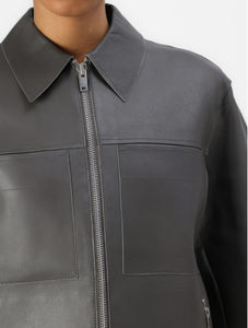 แจ็กเก็ตหนังกันลมของผู้หญิงแจ็กเก็ตหนังแฟชั่นกันน้ำ - Product Image 3