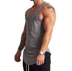 New Arrival Solid Color Pure Cotton Casual <b>Men's</b> Tank Top Quick Dry Breathable High Quality - Product Image 5
