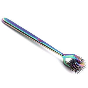 Rotating Spur Wartenberg Pinwheel 5 cabezas de acero inoxidable rueda fuerte multicolor Rainbow Pinwheel instrumento de diagnóstico - Product Image 6