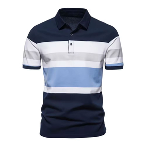 Chemise pour homme personnalisée, brodée, anti-froissement, unie, en coton, pour le sport, la remise en forme, le golf, les vêtements de travail de luxe - Product Image 3