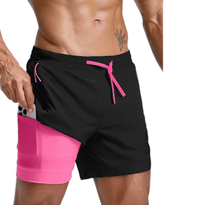 Pantalones Cortos Deportivos para Hombre con Forro, Pantalones Cortos de Entrenamiento Ultraligeros - Product Image 5