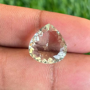 Directo fabricante de la India, amatista verde Natural, corte Concav, corazón pulido, piedras preciosas sueltas para la fabricación de joyas, producto calibrado - Product Image 1