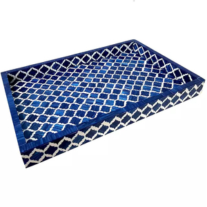 Premium Quality Bone & Resin Bathroom Tray Elegant Storage for <b>Soaps</b> Lotions and Countertop Display from India - Product Image 4