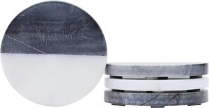 ชุดจานรองแก้วลายหินอ่อนทรงหกเหลี่ยมทำจากเรซินสำหรับเป็นของขวัญจากอินเดีย - Product Image 2