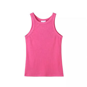 เสื้อกล้ามสำหรับออกกำลังกายลำลองสำหรับผู้หญิงมีโลโก้ด้านหน้าระบายอากาศได้ - Product Image 1