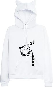 Girl's Plus Size Hooded Sweatshirts Winter <b>Knitted</b> <b>Animal</b> <b>Pattern</b> Design Front Logo Printed - Product Image 3