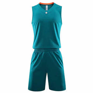 Uniforme de baloncesto de corte y costura personalizado Unisex de poliéster 100% antiarrugas hecho en fábrica para atletas - Product Image 1