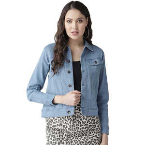 Señoras venta al por mayor 2025 invierno forrado chaqueta de mezclilla mujer invierno transpirable al aire libre manga completa chaqueta de mezclilla para la venta OEM con servicio - Product Image 3