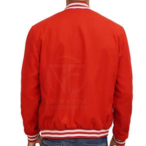 Chaqueta Letterman de Invierno para Hombre de Alta Calidad con Cuello Alto, 100% Algodón, Transpirable, Diseño Oversize - Product Image 3