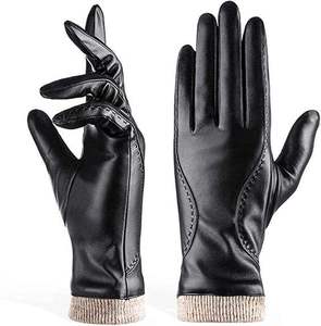 Guantes de cuero de diseño personalizado, producto de tendencia, piel de cordero italiana con forro de Cachemira a un precio razonable - Product Image 3