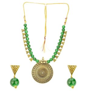 Joyería de Boda Tradicional OX Green Hecha Principalmente de Aleación - Product Image 1