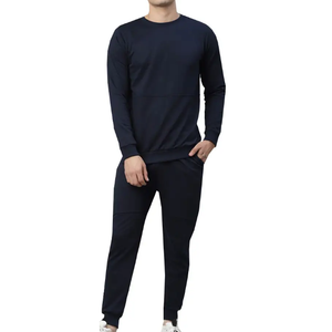 Conjunto Deportivo Informal Personalizado de 2 Piezas para Hombre, Pantalones Deportivos y Sudadera con Capucha, Diseño Sólido, Ropa para Correr - Product Image 1