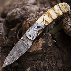 Couteau pliant en acier Damas de qualité supérieure Meilleur fournisseur Nouveau design Support OEM personnalisé Toutes les tailles disponibles pour la vente en gros - Product Image 2