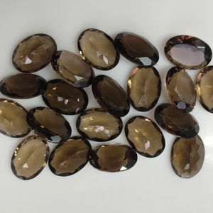 ควอตซ์สโมคกี้ธรรมชาติ 14x10 มม. รูปทรงวงรี คุณภาพดีที่สุด พลอยเม็ดเดี่ยวสำหรับทำเครื่องประดับ - Product Image 4