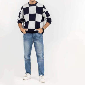 Pull en mohair pour homme tendance, manches longues, pull-over doux, confortable, chaud, tricot, automne, hiver, décontracté, tenue quotidienne - Product Image 2