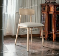Chaise à dossier croisé en chêne de hêtre empilable écologique faite à la main mariage vigne salle à manger chaise à dossier en bois