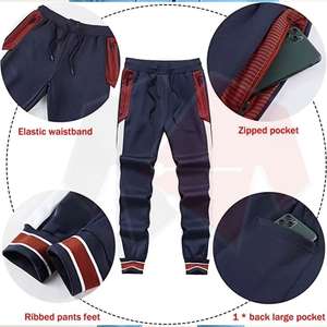 Ensemble de survêtement pour homme de qualité supérieure, deux pièces, personnalisation de la marque, OEM ODM, tissu confortable, vêtements de sport décontractés - Product Image 5