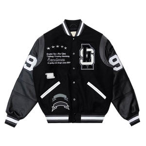 2025 vente en gros personnalisé blanc varsity veste en cuir personnalisé Varsity Baseball veste fabrication broderie Letterman veste - Product Image 6