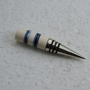 Eco-Friendly Stainless Steel with Wooden Handle Drinkware Accessories-Silver Metal Beer Wine <b>Bottle</b> <b>Stopper</b> Wood Handle <b>Stopper</b> - Product Image 2