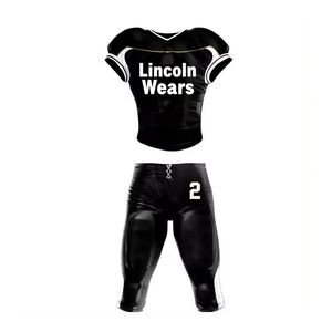 Ensemble d'uniformes de football américain sur mesure pour hommes, taille courte et grande, imprimé par sublimation, respirant, jersey cousu en sergé. - Product Image 1