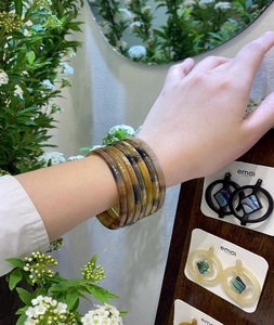 Brazalete de cuerno de búfalo de alta calidad, joyería de moda, brazalete de cuerno de vaca y brazalete de tarro para uso hecho a mano - Product Image 4