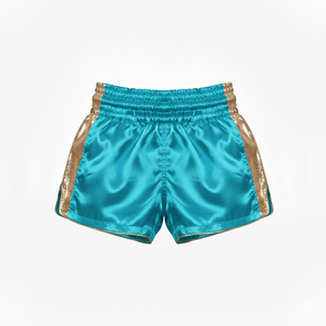 Shorts de Muay Thai personnalisés avec logo brodé Hip Hop, qualité supérieure, couleur unie, vêtements de combat Muay Thai - Product Image 4
