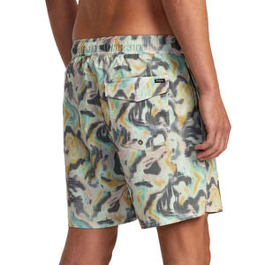 Shorts pour hommes de haute qualité, en tissu de toile imprimé numérique personnalisé, respirant, écologique, à la mode, avec taille élastique, fabriqués en usine, décontractés - Product Image 4