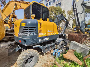 Vendita calda a buon mercato di seconda mano <span class=keywords><strong>Hyundai</strong></span> 60 ruote escavatore della Corea del sud originale usato cingolato idraulico escavatore per la vendita - Product Image 6