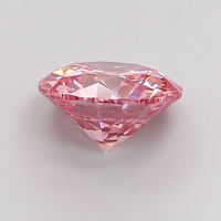 IGI-Zertifizierter Laborgezüchteter Diamant Rund 1 Karat Edles Leuchtendes Rosa VS1-Reinheit Exzellent für Schmuckanwendungen