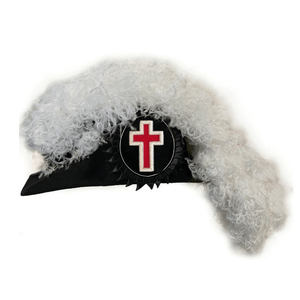 Masonic Regalia Knights Templar Line Officer Chapeau Masonic York Rite Ceremonial Hat with Ostrich Plume OEM Service - Product Image 6