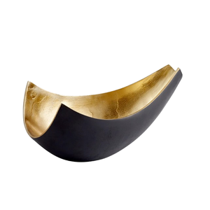 Plateau en métal design moderne Vaisselle de haute qualité Bol de service de forme unique pour le dîner pour les restaurants Bol de service - Product Image 1