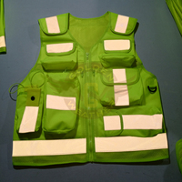 Gilet de sécurité paramédical sur mesure, haute visibilité, réfléchissant, 100% polyester, unisexe, uniforme tactique de garde de sécurité