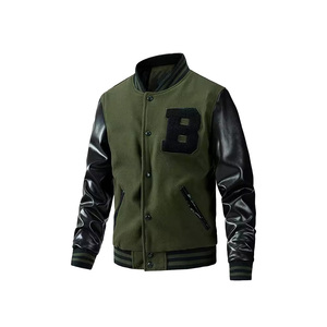 Veste universitaire Streetwear au design classique pour hommes Veste de baseball personnalisée en gros pour hommes à vendre - Product Image 6
