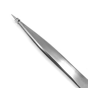 Pince à épiler professionnelle incurvée à pointe fine en acier inoxydable de haute qualité pour les poils incarnés - Product Image 6