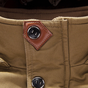 Vente en gros 5XL Veste d'hiver pour hommes à capuche en coton polaire réversible grande taille imperméable loisirs Cargo veste mode épaissie - Product Image 4