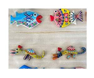 Peces de juguete pintados de madera duraderos-ASTM F963 Peces de juguete pintados de madera con sólidos estándares de construcción y seguridad - Product Image 4