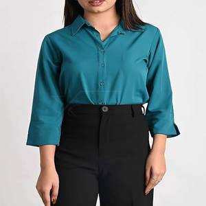 Camisas casuales de alta calidad Camisas casuales de mujer de talla grande de verano para damas a precio razonable - Product Image 5