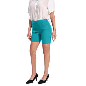 Shorts Casuales de Oficina con Dobladillo Tulipán y Bolsillos, Tallas S/M/L/XL, Transpirables, de Punto, Spandex y Algodón, Cómodos y Elásticos, para Primavera - Product Image 2