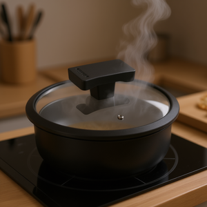 Viv 2269 Ghidini Cipriano Vaporera de Vidrio con Tapa de 16 cm con Orificio Anti-vapor - Product Image 3