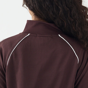 Pull-over uni à col montant pour femme avec fermeture éclair, tissu de haute qualité à prix avantageux, tissu doux - Product Image 5