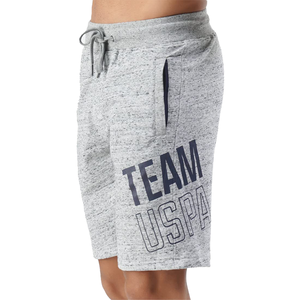 Pantalones cortos de sudor de rizo de peso pesado personalizados Unisex, cintura elástica cómoda, diseño desgastado de músculo Vintage, calle principal sólida - Product Image 4