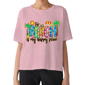 T-shirts d'été en coton pour femmes élégantes sur mesure de haute qualité sérigraphie paillettes faits saillants Super doux imprimés décontractés - Product Image 3