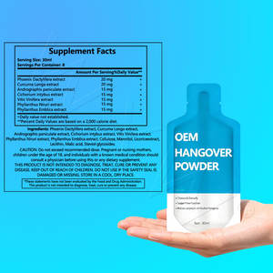 ODM cairan anti-mabuk suplemen Herbal dukungan hati bertindak cepat dengan pengisian ulang minuman mabuk - Product Image 2